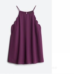 Scallop detail blouse